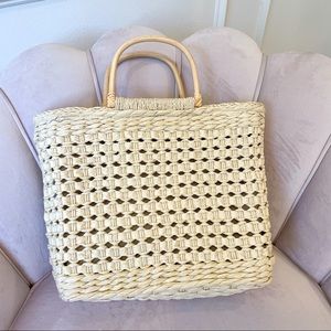 NWT Straw Bag / Woven Purse with Strap